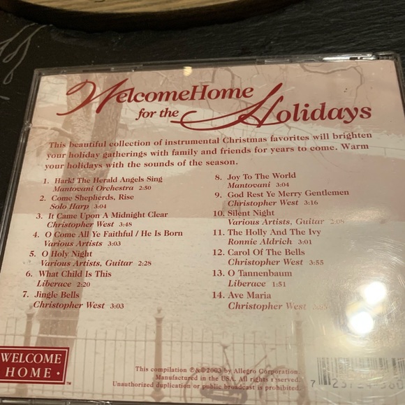 CD Welcome Home for the Holidays - Picture 6 of 6